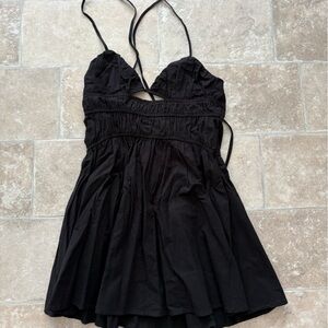 SNDYS black mini sundress